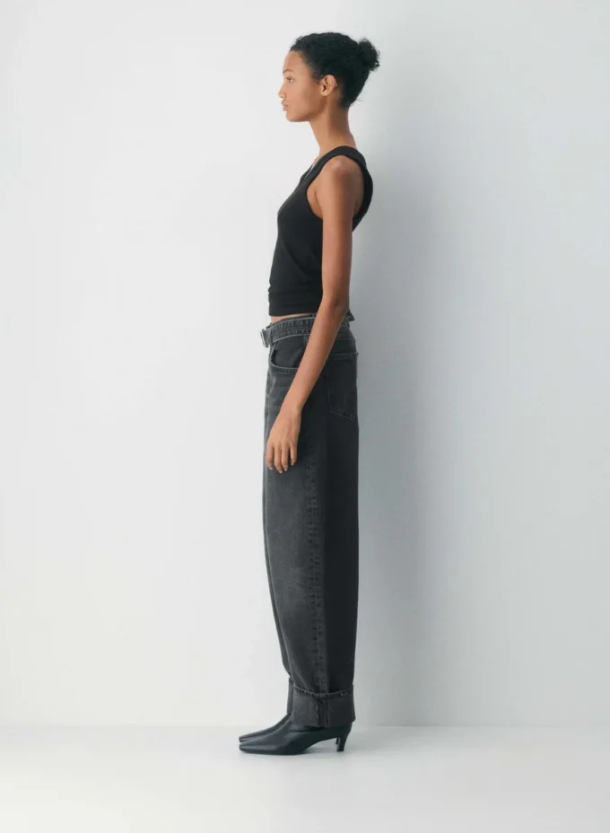 AGOLDE Jean fuselé à revers