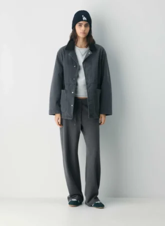 Bonnet à revers côtelé en laine mérinos New Era La Dodgers