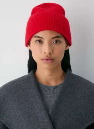 Bonnet à revers en cachemire