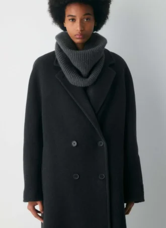 Cache-cou en cachemire côtelé