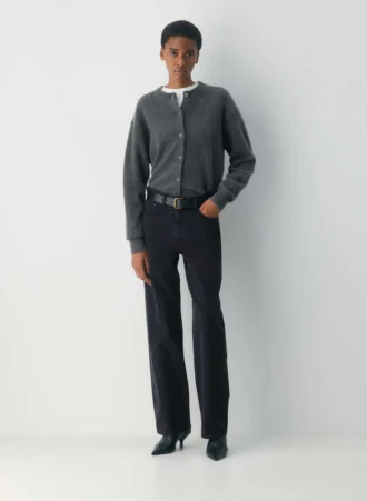 Cardigan ample à col rond Essential Cashmere