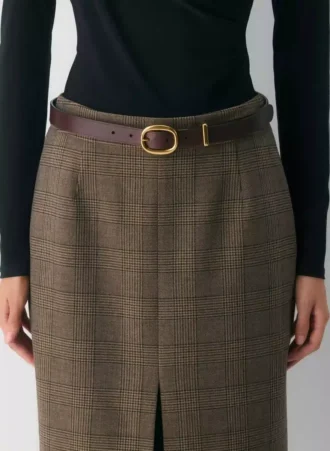 Ceinture en cuir et laiton massif Lifetime