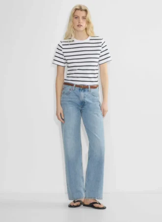 Ceinture fine en cuir et laiton massif Essential