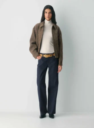 Ceinture large en daim et laiton massif légendaire