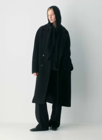 Écharpe à capuche en laine et cachemire Lumen