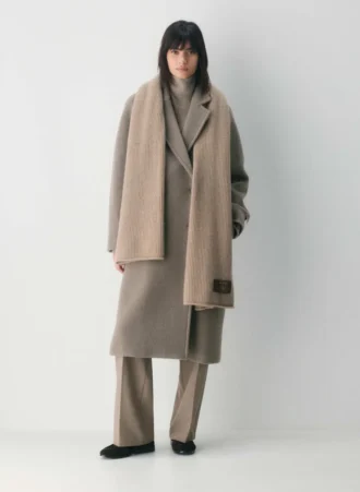 Écharpe côtelée en cachemire