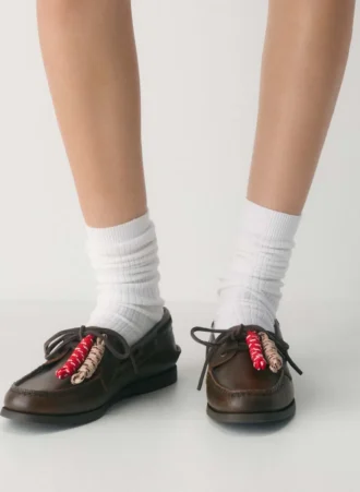 Chaussures bateau Sperry x Aritzia AO – Cuir lisse