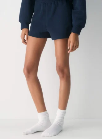 Cozy Sweatfleece Mini-short taille haute parfait