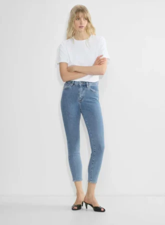 Denim Forum Jean skinny taille haute Nyla