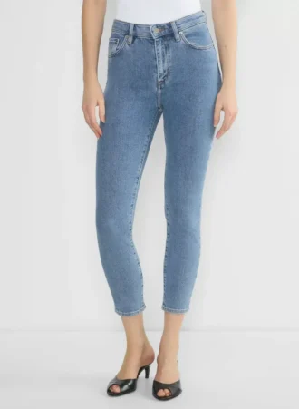 Denim Forum Jean skinny taille haute Nyla