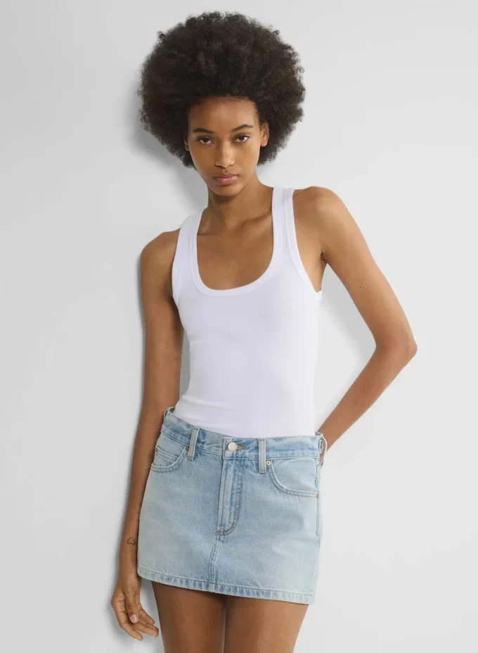 Denim Forum La jupe micro en denim vintage des années 90