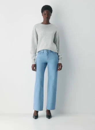 Denim Forum Lana Jean large taille mi-haute à coupe ajustée