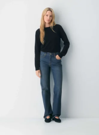 Denim Forum Le jean droit taille moyenne 90s Snatched