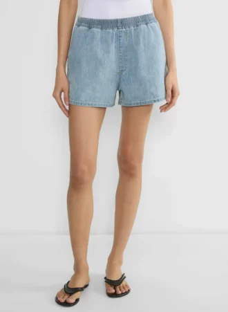 Denim Forum Le short en denim taille basse ultra-doux des années 90