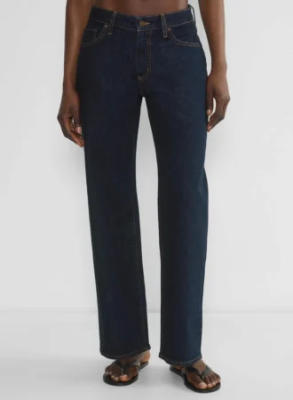 Denim Forum Salma Jean baggy taille ultra basse et coupe ajustée