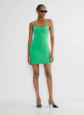 Mini-robe camisole à encolure carrée Original Contour