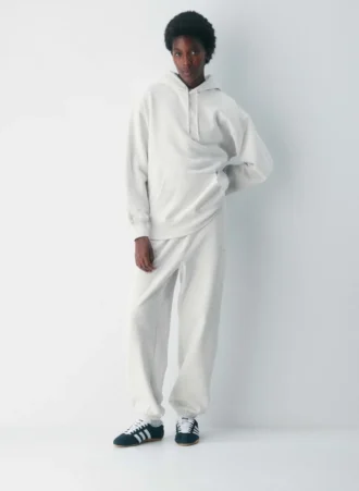 Sweat à capuche boyfriend en molleton douillet