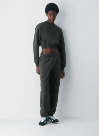 Sweat-shirt court Perfect Crew en molleton douillet