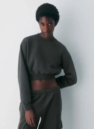 Sweat-shirt court Perfect Crew en molleton douillet