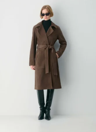Trench-coat en daim Silva