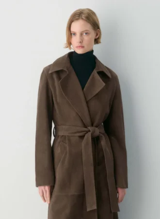 Trench-coat en daim Silva