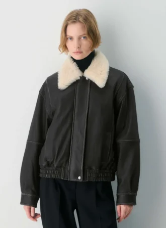 Veste aviateur en cuir Calle